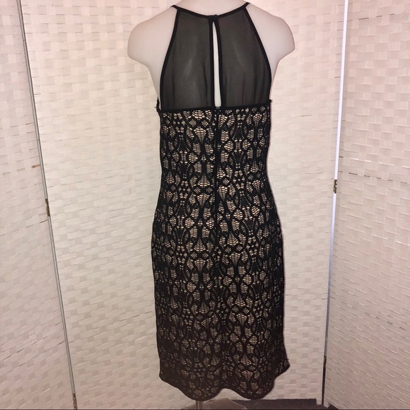 NWOT Bisou Bisou Black lace cocktail dress Sz 8 - Picture 2 of 4